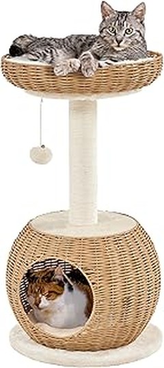Guía para Elegir el Rascador con Cama Ideal para tu Gato