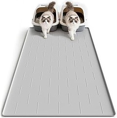 Instalación fácil de una alfombrilla para arenero de gatos