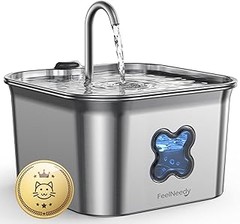 Las mejores fuentes de agua de acero inoxidable para gatos