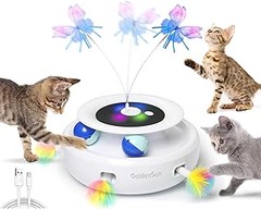 Juguetes recargables recomendados para gatos que viven en interiores