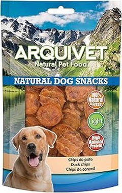 Conoce las mejores marcas de snacks de pato para perros