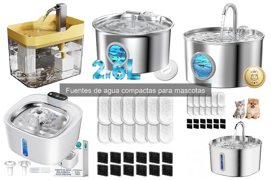Alternativas a Fuentes de Agua Compactas para Mascotas