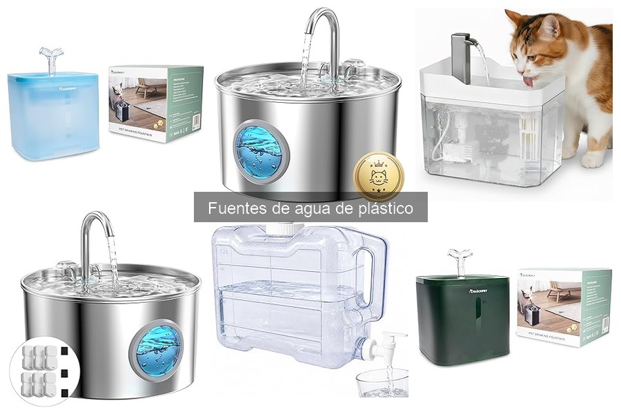 Alternativas a fuentes de agua de plástico para mascotas