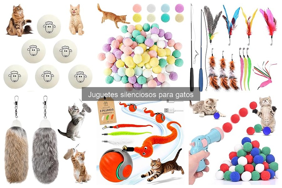 Alternativas a juguetes silenciosos para gatos: 5 opciones