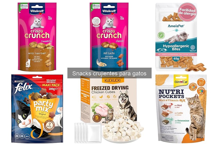 Alternativas saludables a los snacks crujientes para gatos