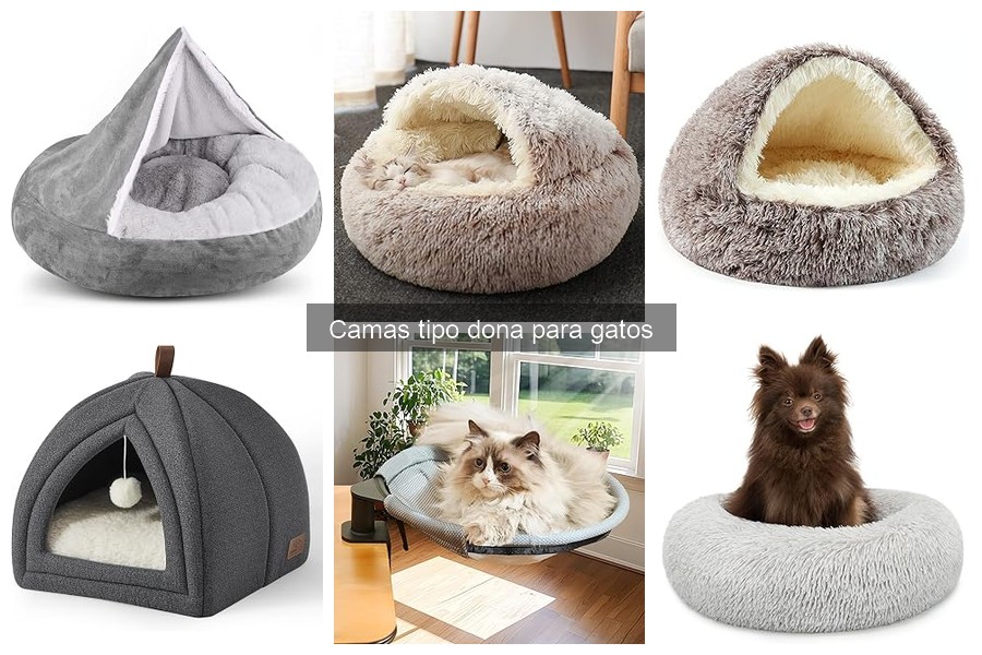 Camas tipo dona para gatos: características y beneficios