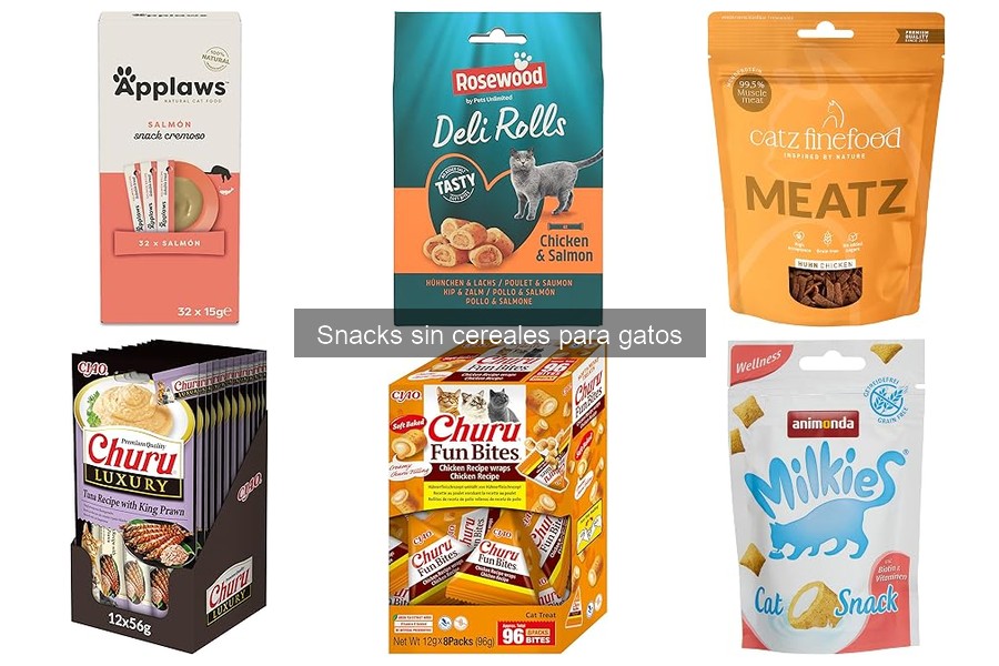 Cómo elegir snacks sin cereales para gatos: Guía de compra