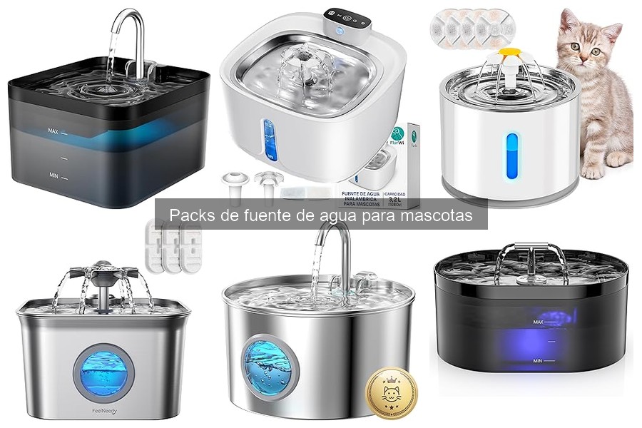 Comparativa de Fuentes de Agua para Perros y Gatos