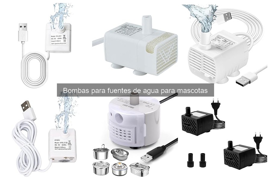 Comparativa de las Mejores Bombas para Fuentes de Agua para Mascotas