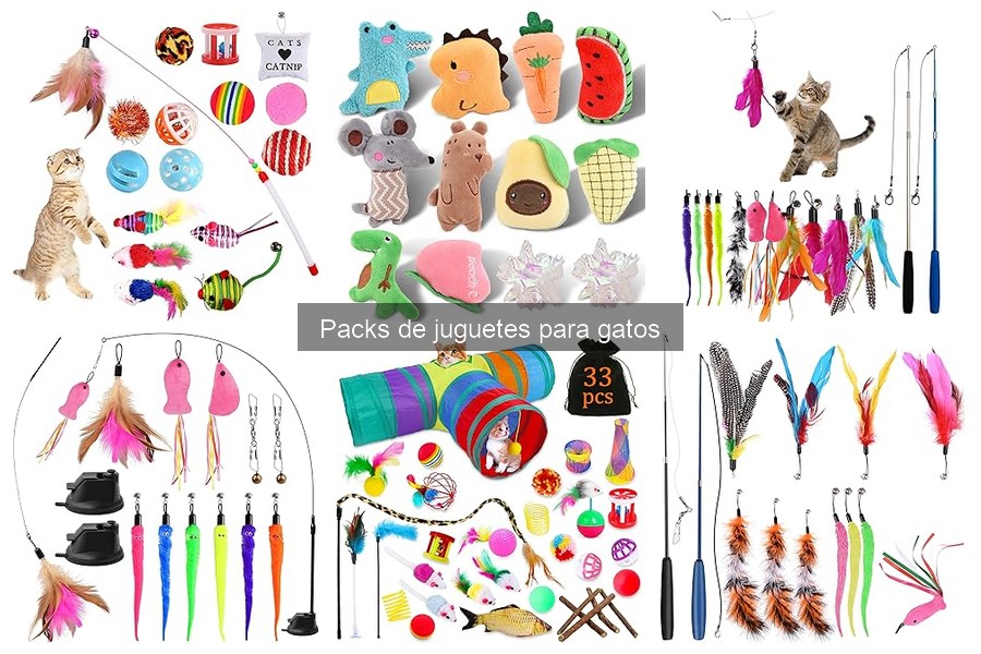 Comparativa de materiales en juguetes para gatos