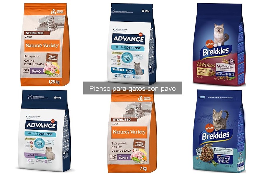 Comparativa de piensos para gatos con pavo: Mejores marcas