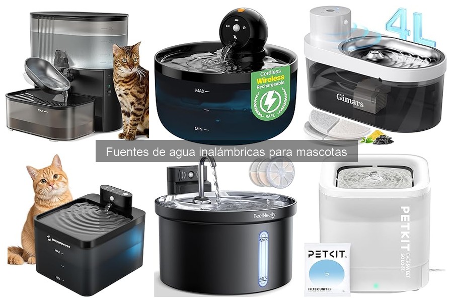 Comparativa de precios de fuentes de agua inalámbricas para mascotas