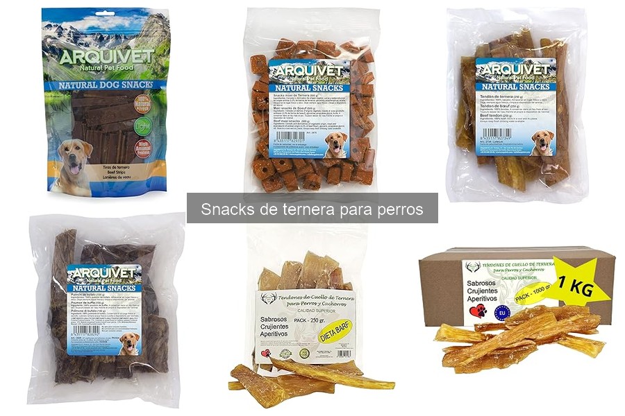 Comparativa de Snacks de Ternera y Otros para Perros