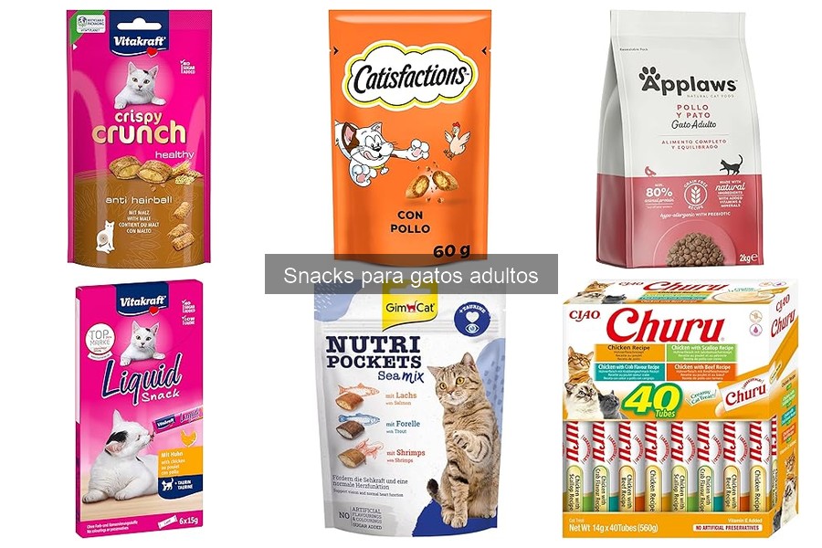 Comparativa de Snacks para Gatos Adultos: Mejores Marcas