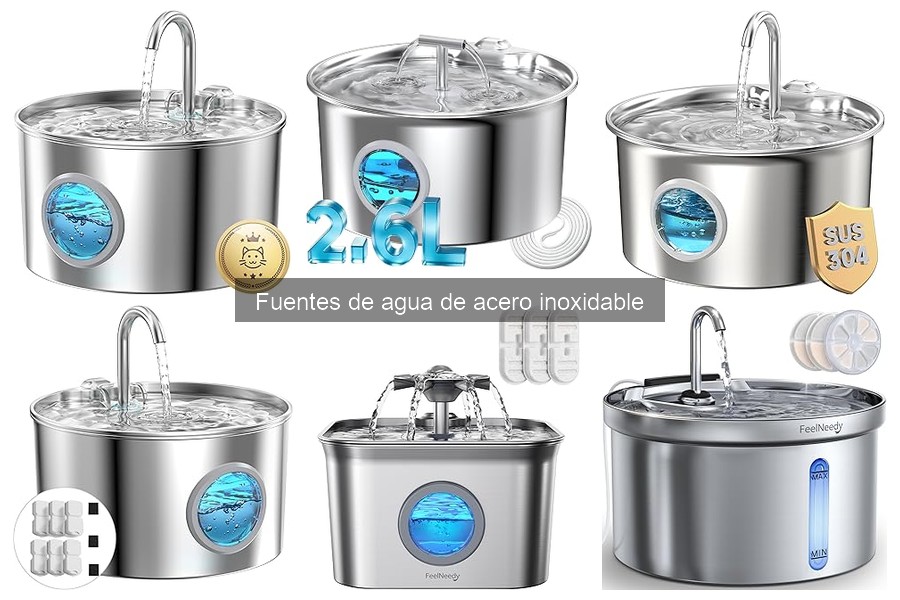 Comparativa: Fuentes de Agua de Acero Inoxidable vs Plástico