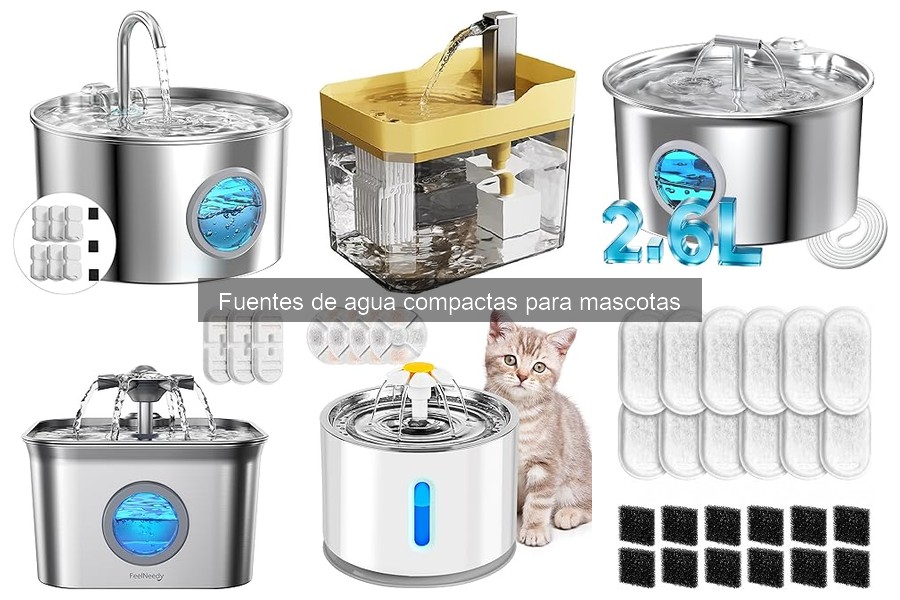 Dónde comprar fuentes de agua compactas para mascotas