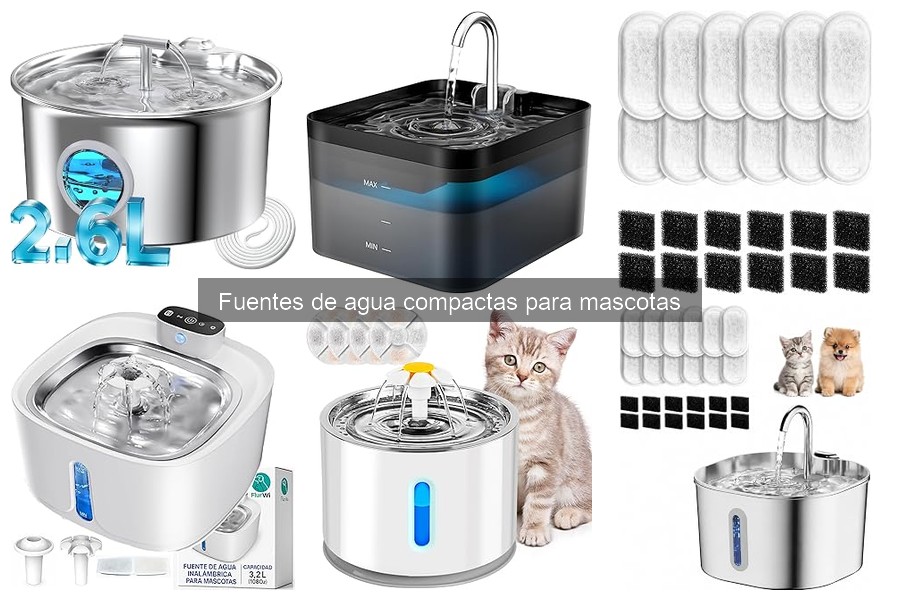 Fuentes de agua compactas para mascotas: ¿Qué son y beneficios?