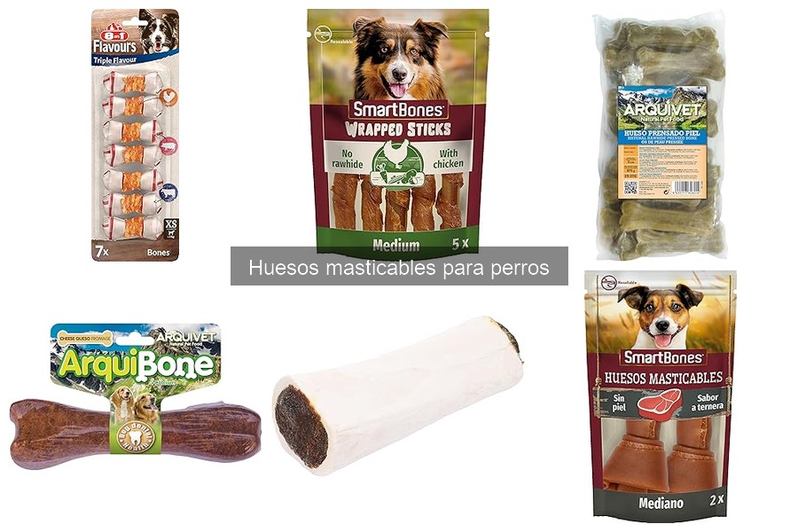 Huesos masticables recomendados para perros pequeños
