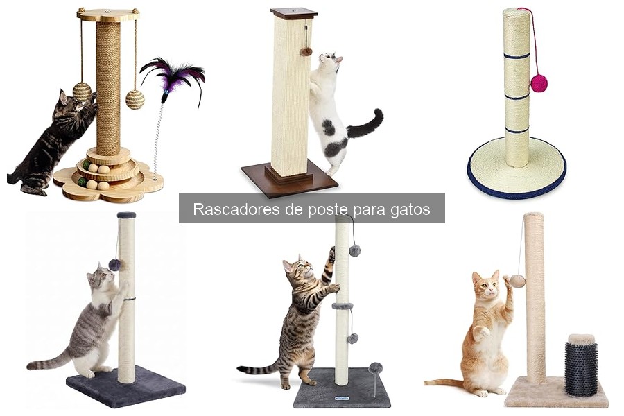 ** Instrucciones para Montar Rascadores de Poste para Gatos