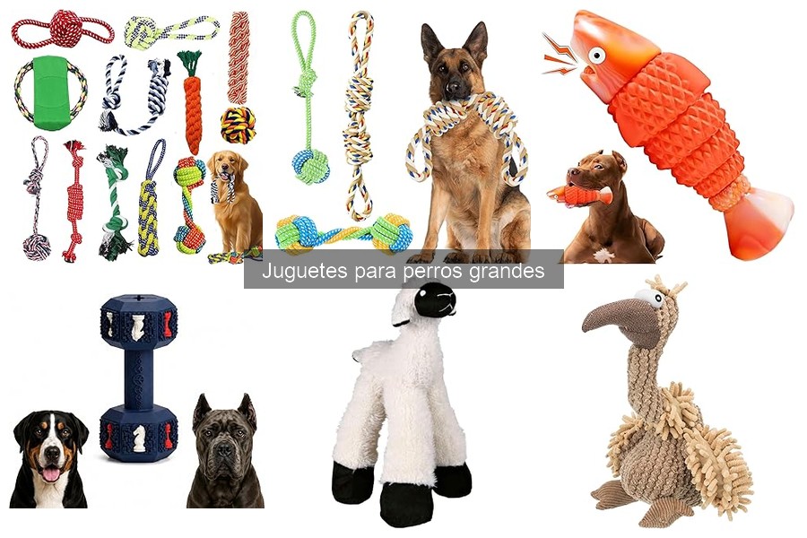 Juguetes para perros grandes que combaten el aburrimiento