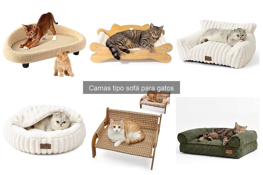 Materiales ideales para camas tipo sofá para gatos