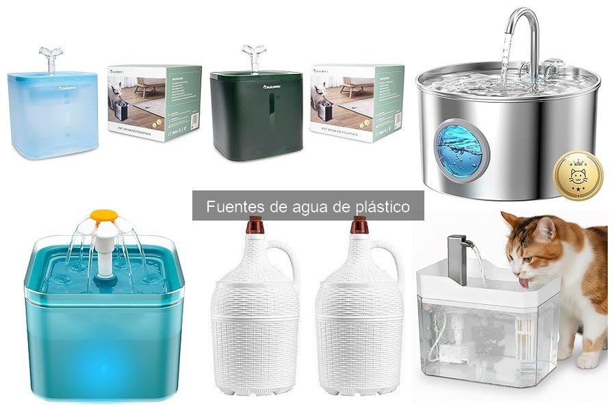 Mejores fuentes de agua de plástico para gatos en 2023