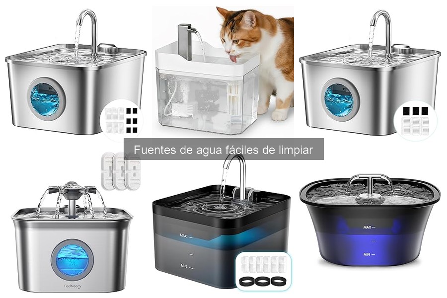 Mejores fuentes de agua fáciles de limpiar para mascotas