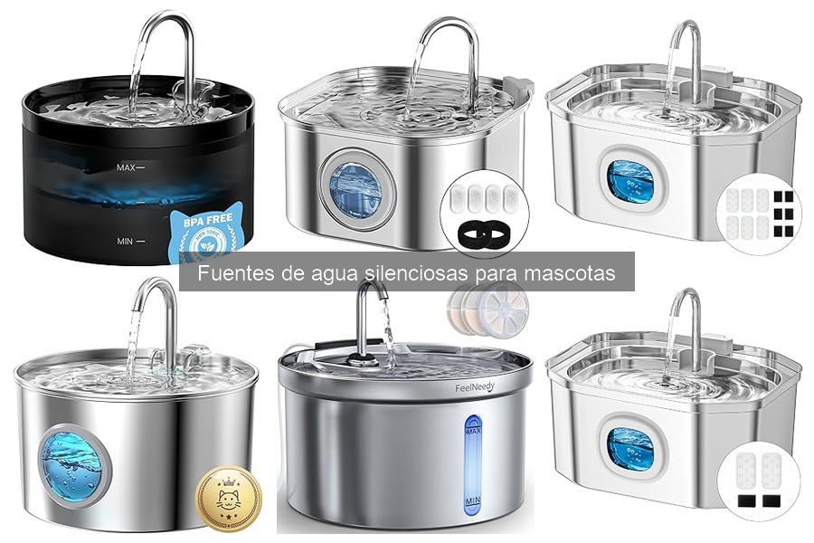 Mejores fuentes de agua silenciosas para gatos en 2023