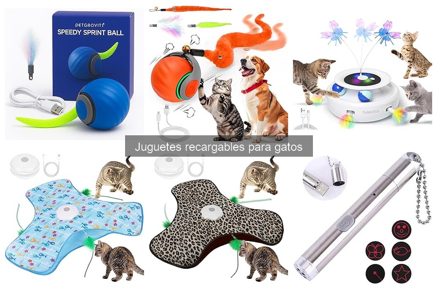 Mejores juguetes recargables para gatos activos en 2023