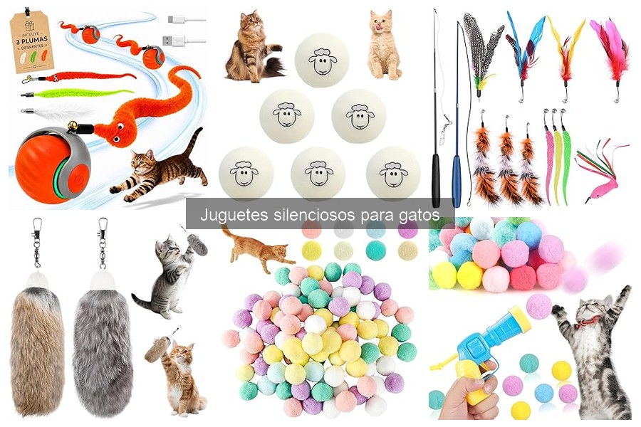 Mejores juguetes silenciosos para gatos muy activos