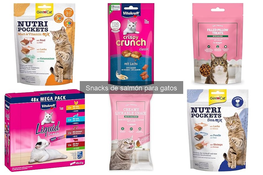 Mejores marcas de snacks de salmón para gatos en 2023