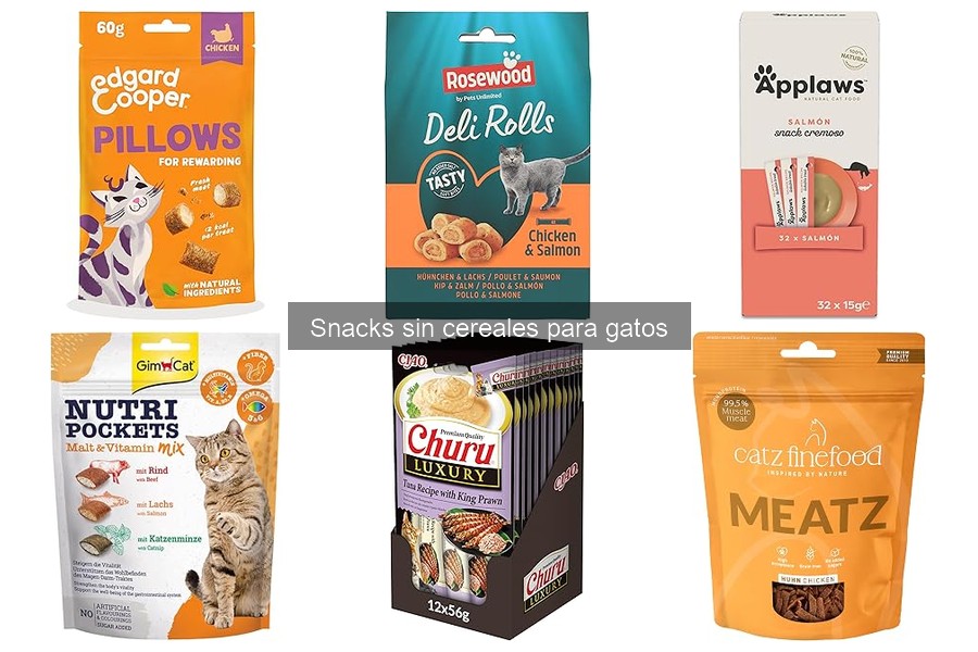 Mejores marcas de snacks sin cereales para gatos en 2023
