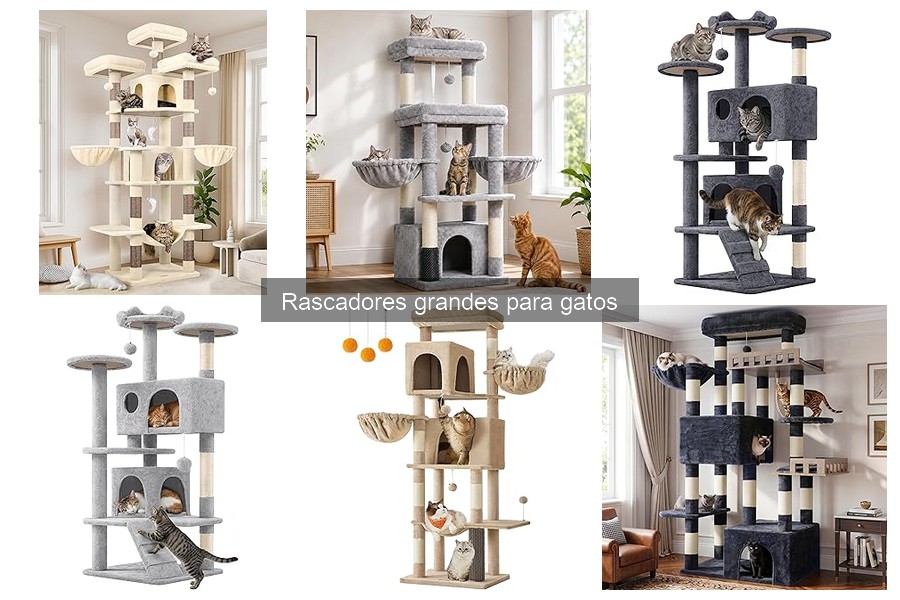 Mejores materiales para rascadores grandes para gatos