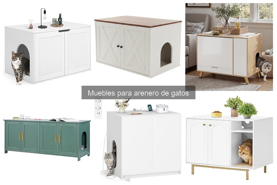 Mejores muebles para arenero de gatos: comparativa y opiniones
