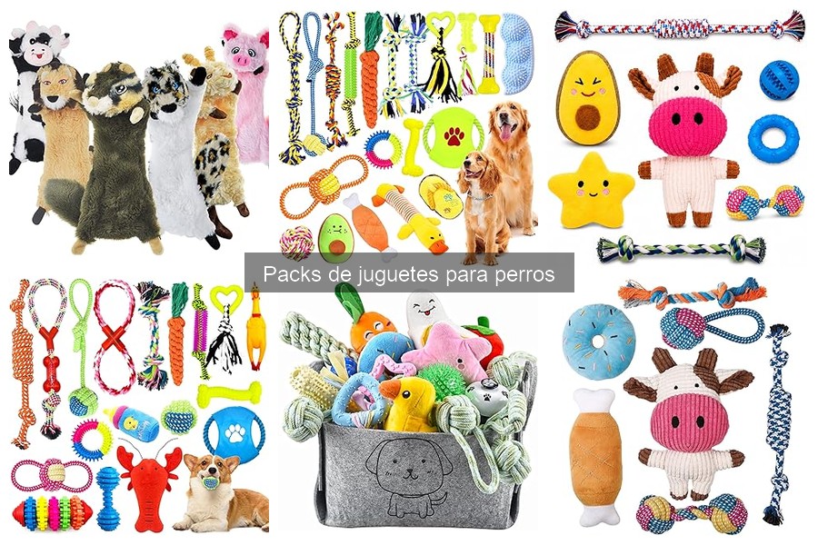 Mejores packs de juguetes para perros según tamaño