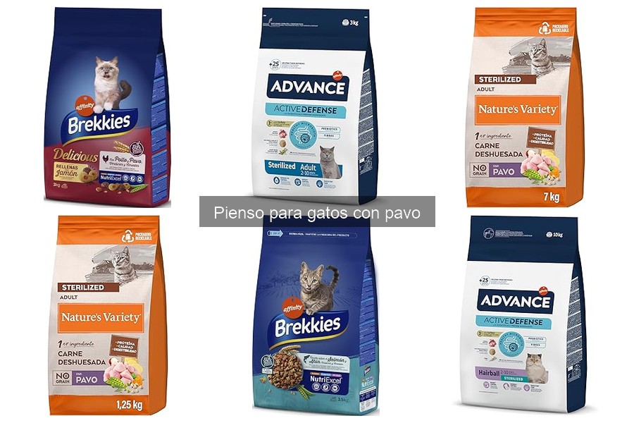 Mejores piensos con pavo para gatos mayores