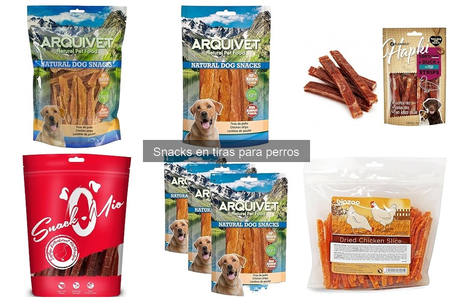 Mejores snacks en tiras para perros según su tamaño