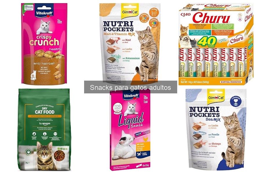 Mejores snacks para gatos adultos con sobrepeso: Comparativa
