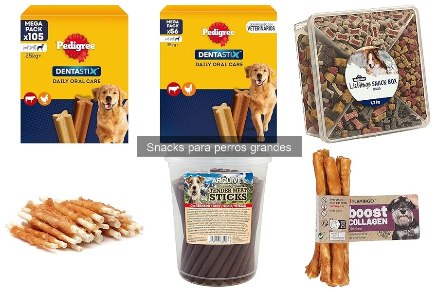 Mejores snacks para perros grandes recomendados por veterinarios
