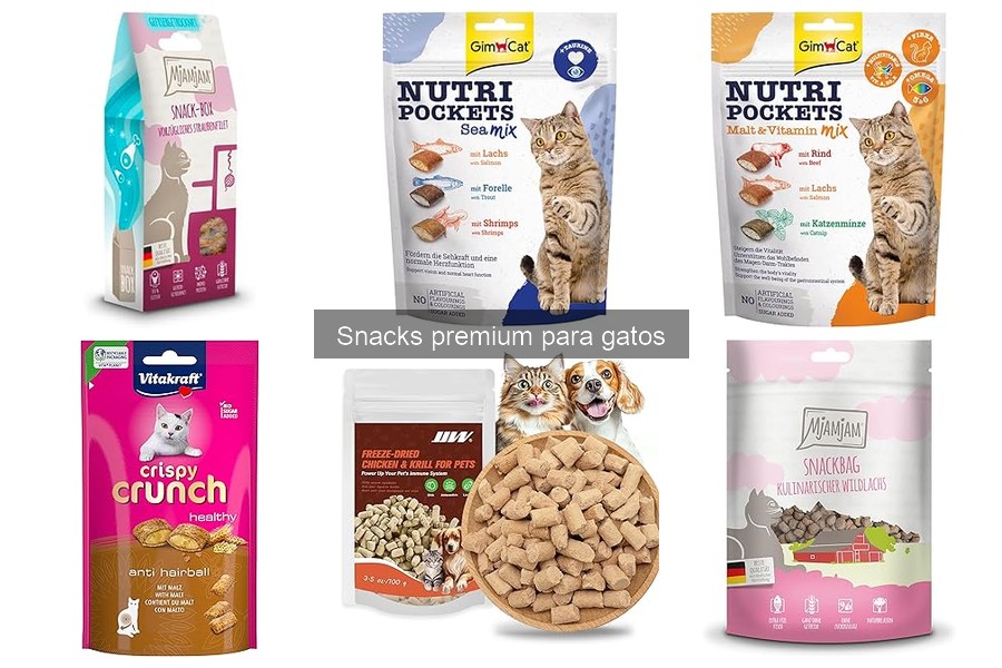 Mejores snacks premium para gatos: comparativa y opiniones