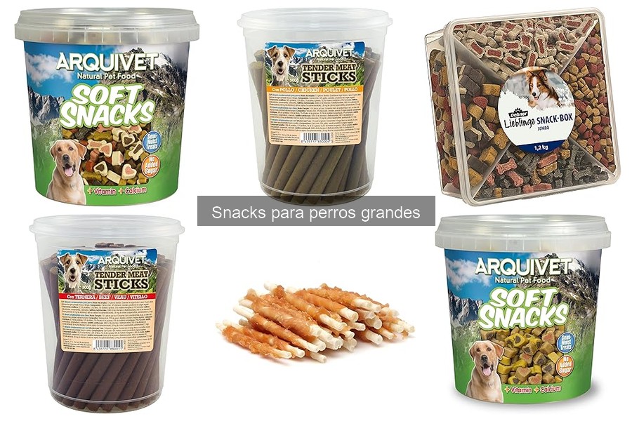 Ofertas y precios de snacks para perros grandes