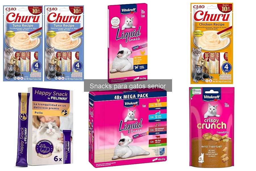 Opiniones de expertos sobre snacks para gatos senior