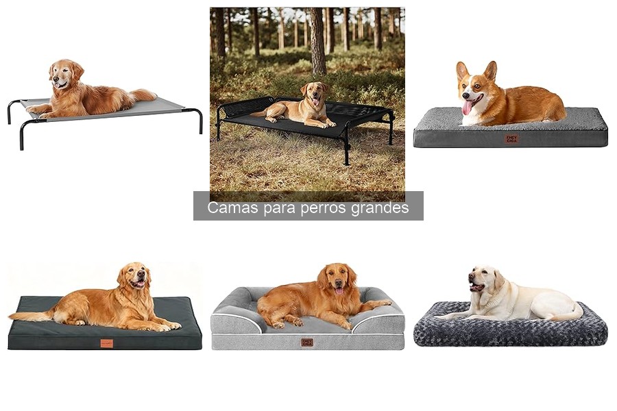 Opiniones sobre camas para perros grandes EHEYCIGA y WAVVE