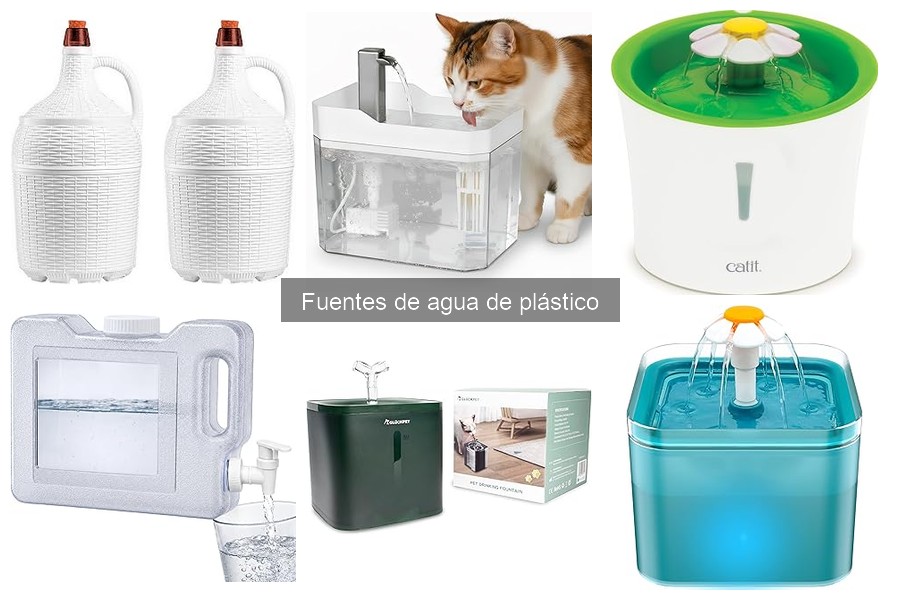 Opiniones sobre fuentes de agua de plástico para perros