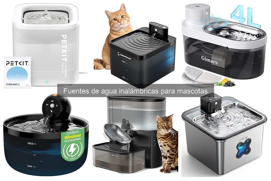 Opiniones sobre fuentes de agua inalámbricas para mascotas