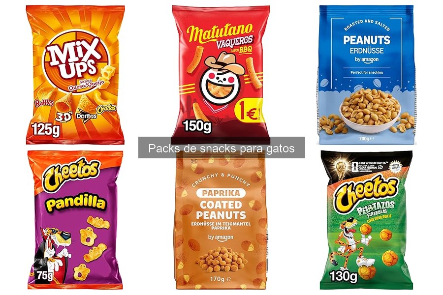 Packs de Snacks para Gatos Sin Aditivos Artificiales