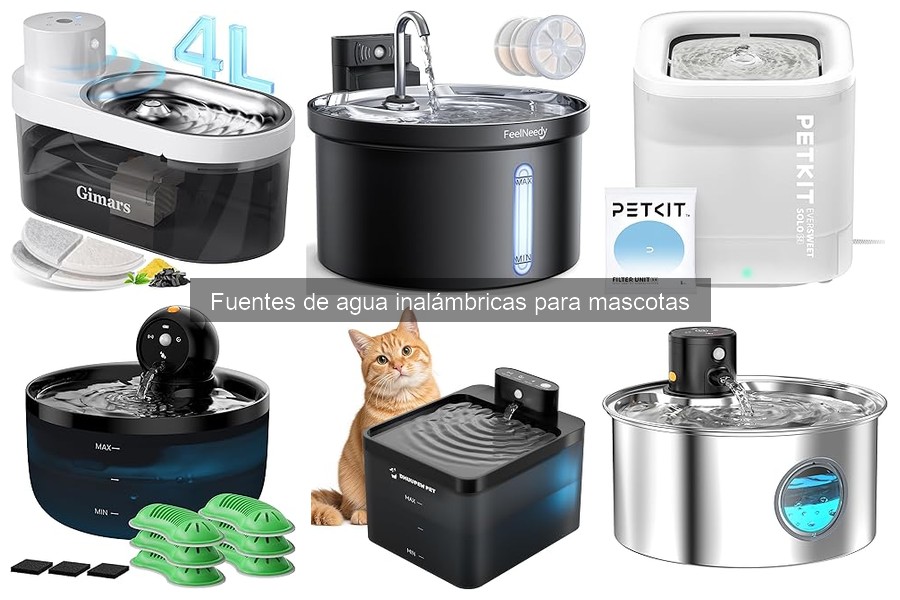 ¿Por qué mi mascota no usa la fuente de agua inalámbrica?