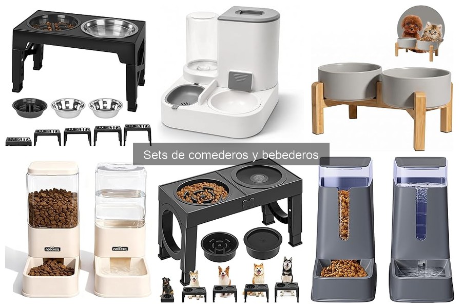 Precios de sets de comederos y bebederos en Amazon