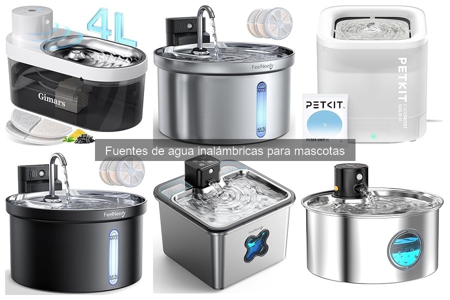 ¿Qué es una fuente de agua inalámbrica para mascotas?
