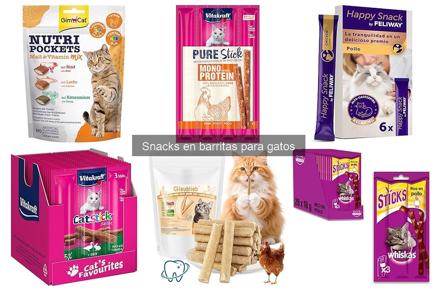 ¿Qué son los snacks en barritas para gatos? Beneficios y más